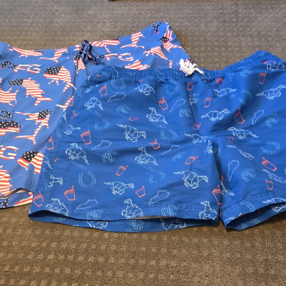 Men's Columbia Magellan Blue Graphic Swim Trunks